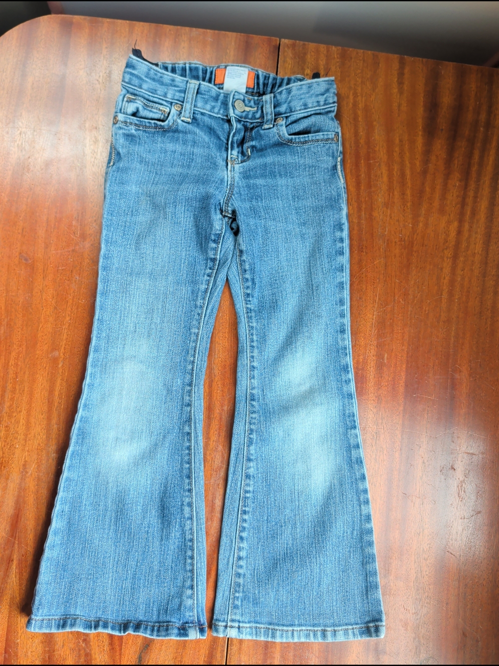 Old Navy Girls Medium Flare Jeans Size 6 Regular Medium Wash Denim